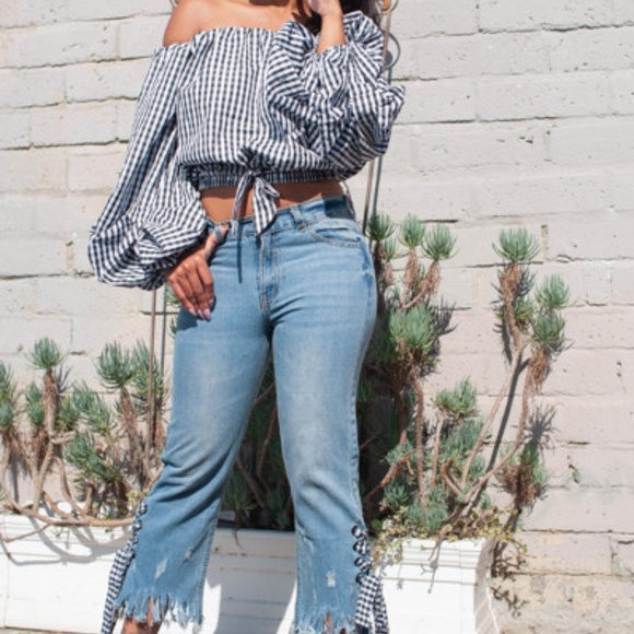 JEANS WITH CUTE TOP SET - Picture 2 of 2